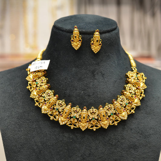 1738 Matte Balaji Short Necklace